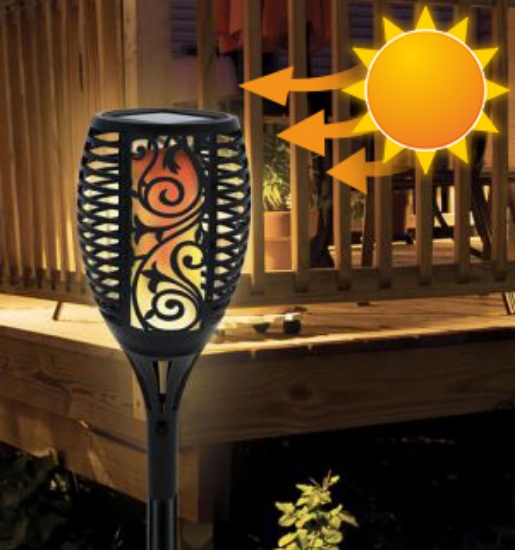 Picture 6 of Solar Dancing Flame Torch Light