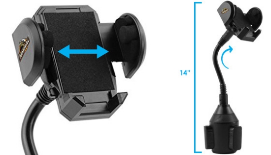 Picture 2 of Armor All Gooseneck Cup Holder Phone Mount