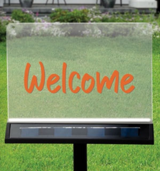 Picture 6 of Solar Powered Acrylic Light-Up Sign