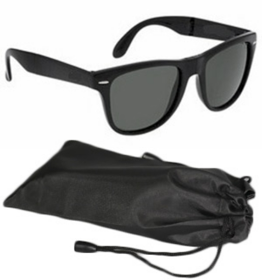 Picture 1 of Lot of 48 BLACK Wayfarer Style Glasses