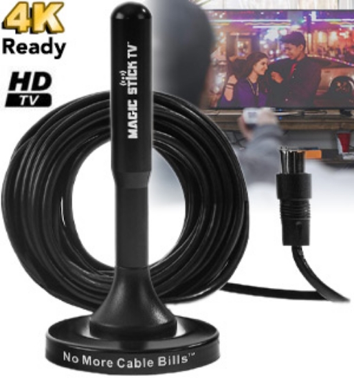 Picture 1 of The New Magic Stick HDTV Antenna with Booster Plate