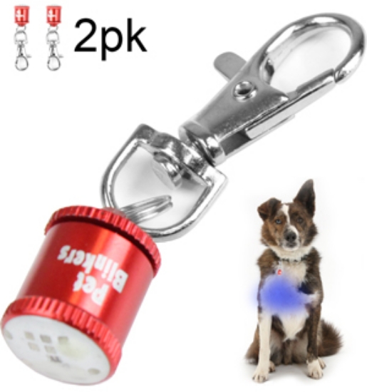 Picture 1 of The Original Pet Blinkers Flashing LED Pet Safety Lights (Set of 2)