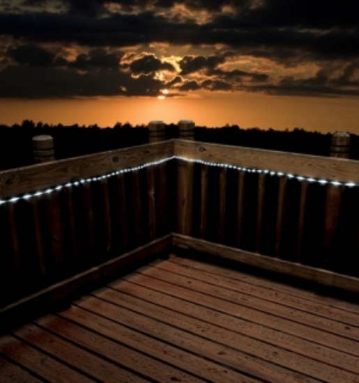 Picture 1 of 50 LED Solar Rope Lights White - 16.5 ft. of Lights (23 ft E to E)