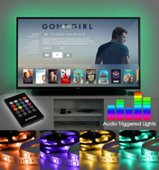 Picture 1 of Sound Activated LED Light Strips with Remote