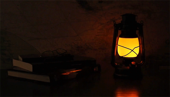 Picture 7 of Vintage Look Hurricane Lantern w/ Gorgeous Realistic Flicker Flame