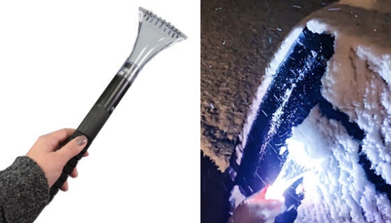 Picture 9 of Pinnacle All-In-One Ice Scraper and Flashlight