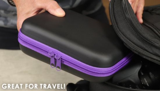 Picture 2 of 7-Inch Hardshell Zippered Travel Case
