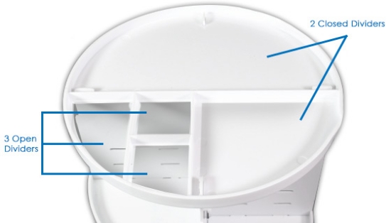Picture 2 of Adjustable Rotating Cosmetic Organizer