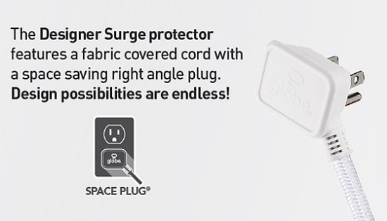 Picture 3 of Designer Desktop Surge Protector with 4 USB Ports