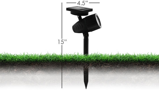 Picture 7 of Adjustable Focus Solar Garden Spotlight - Wireless and Waterproof