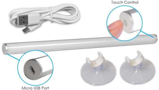 Picture 8 of Rechargeable Vanity Light Bar with Touch Control