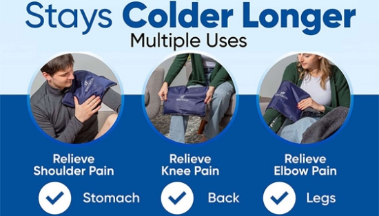 Picture 5 of Extra-Large Reusable Gel Ice Pack for Hot and Cold Therapy