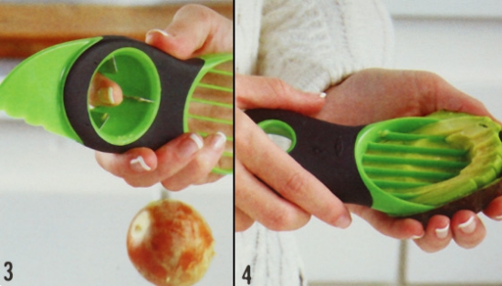 Picture 4 of 3-in-1 Avocado Tool: Split, Pit, and Slice!