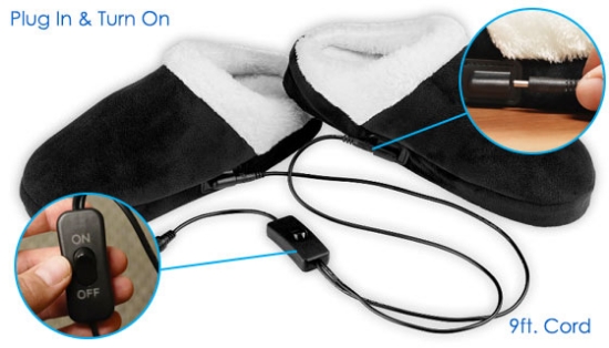 Picture 3 of Conair Heated Massaging Slippers