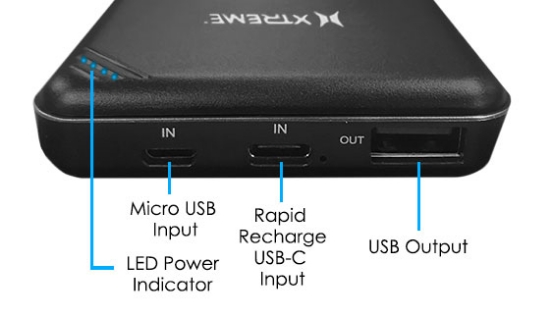 Picture 3 of 10,000mAh Wireless Charger Power Bank with USB Outlet