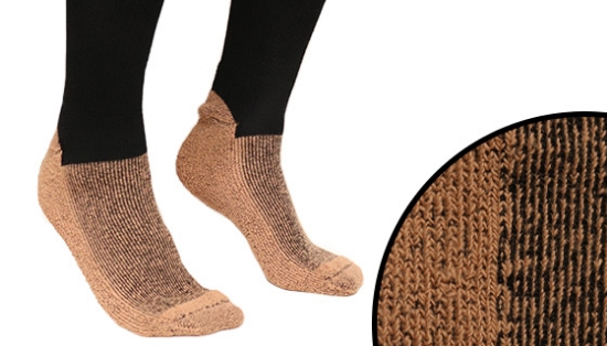 Picture 3 of Cupron Copper Sole Crew Socks