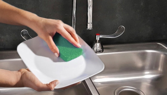 Picture 3 of 3-Pack of Odor Resistant Silicone Scrubbing Sponges