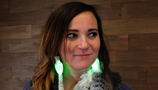 Picture 5 of Jumbo Flashing Holiday Earrings 2-Pack