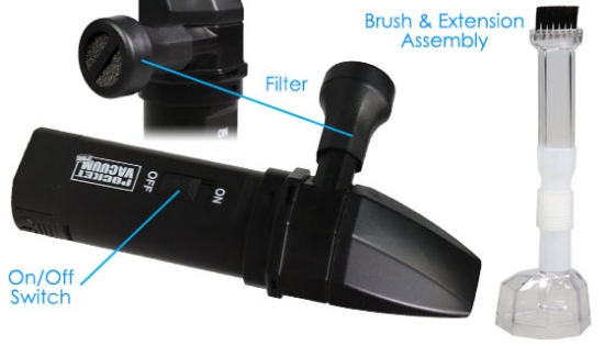 Picture 8 of Viatek Cordless Battery Powered Pocket Vacuum Pro