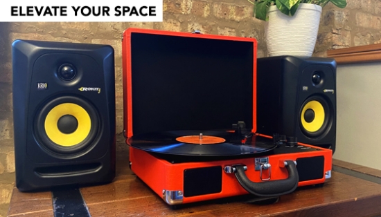 Picture 5 of 3 Speed Suitcase Style Portable BT Turntable With Speaker