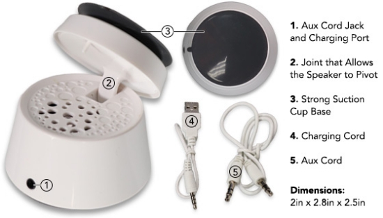 Picture 4 of Mini Speaker w/ FREE Bluetooth<sup>&reg;</sup> Adapter