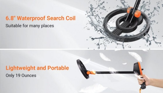 Picture 5 of Metal Detector Kit With Waterproof Search Coil