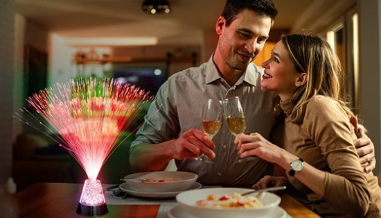Picture 3 of Color Changing Fiber Optic Interior Design Lamp