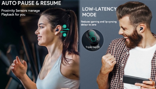 Picture 4 of Wireless Charging TW Earbuds with in-ear Detection