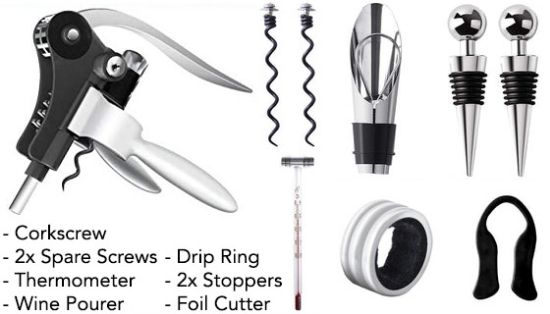 Picture 2 of Mixi Deluxe 9-pc Wine Opener Gift Set