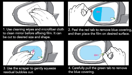 Picture 3 of Waterproof Film Kit for Car Side Mirrors