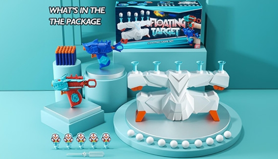 Picture 3 of 2 in 1 Floating Target Game With 2 Dart Blasters