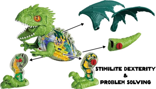 Picture 4 of Constructosaur Motorized Fire-Breathing Dragon Toy
