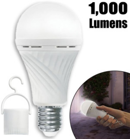 Picture 1 of 3 in 1 Emergency LED Light Bulb w/ Clip NEW: 4000K Soft White Color