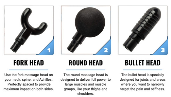 Picture 3 of Cordless Total Body Percussion Massage Gun