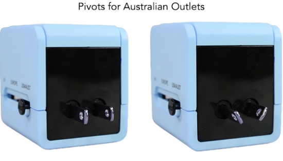 Picture 5 of Universal Travel Adapter with 2 USBs and Protective Case