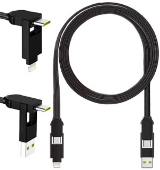 Picture 1 of inCharge-X Max 5ft: Portable, Universal Rapid Charging Cable