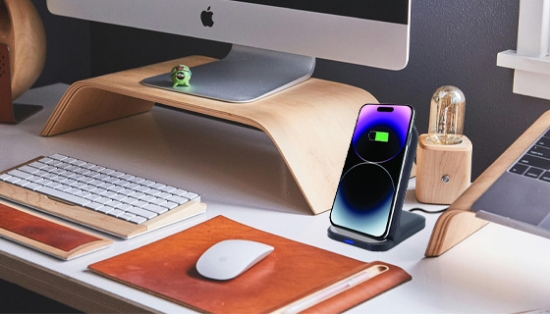 Picture 5 of 2-pack 15W Dual Coil Wireless Adjustable Charging Stands