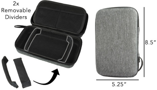 Picture 3 of Hardshell Electronics Travel Organizer Zippered Case