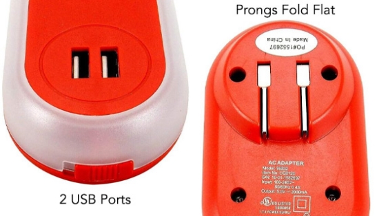 Picture 2 of LED Night Light USB Wall Charger