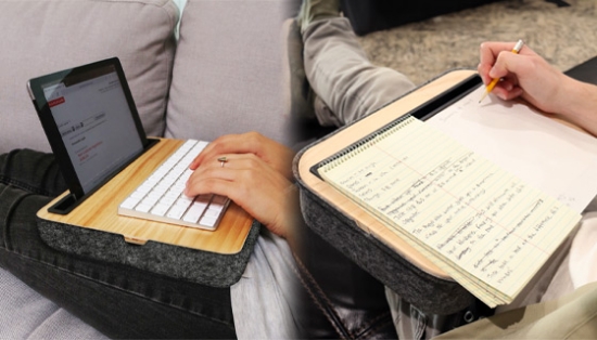 Picture 2 of Wooden iBed Lap Desk w/ Storage by Kikkerland
