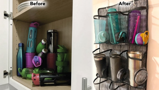 Picture 3 of Water Bottle and Tumbler Storage, Over the Door Organizer for Stanley, Yeti, Owala, and More!