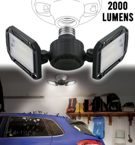 Picture 1 of Double Panel Folding Ceiling Light - 2,000 Lumens