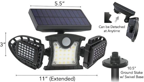 Picture 2 of Solar Bug Zapper Stake Light With Motion And Light Sensors