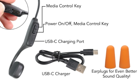 Picture 4 of Osso Bone Conduction Open-Ear Headphones