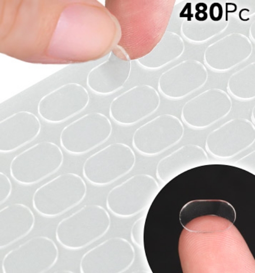 Picture 1 of Removable and Versatile Gel Glue Super Sticky Tabs - 480 Pieces
