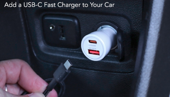 Picture 3 of 36W PD Fast-Charging DC Car Adapter with USB-C