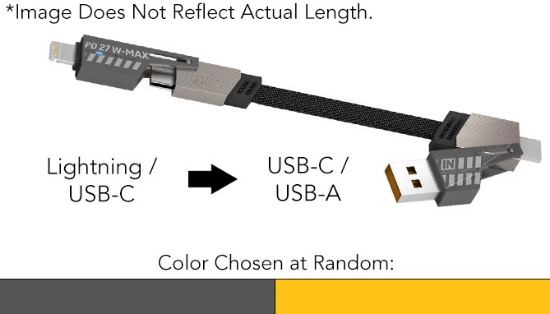 Picture 3 of Transforming 4-in-1 Charge and Sync Cable: 6ft