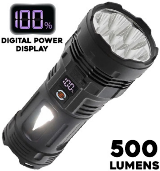 Picture 1 of 500-Lumen Rechargeable Wide-Base Flashlight And Lantern  