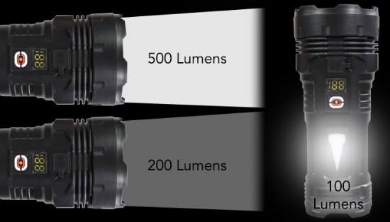 Picture 6 of 500-Lumen Rechargeable Wide-Base Flashlight And Lantern  
