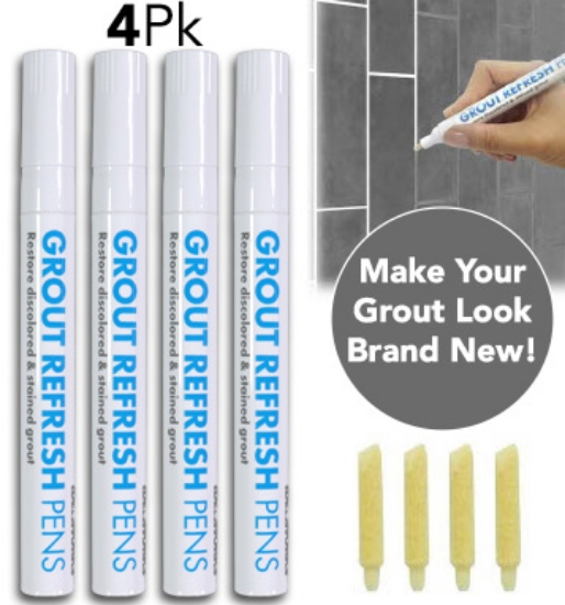 Picture 1 of Grout Refresh Pens: Restore Stained and Discolored Tile Grout   